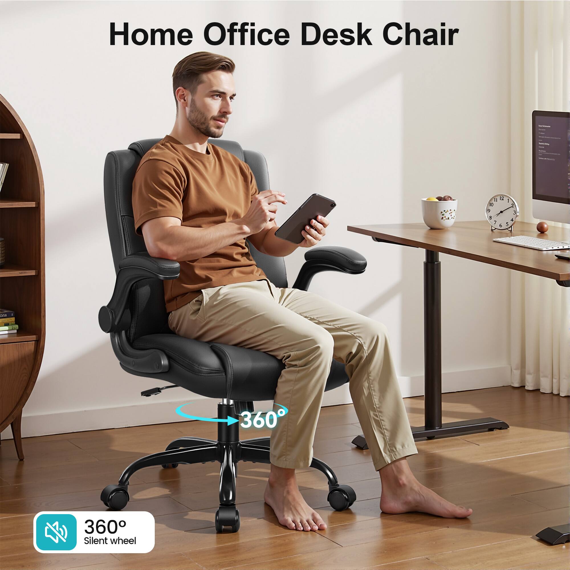 Home Office Desk Chair

360° Silent wheel