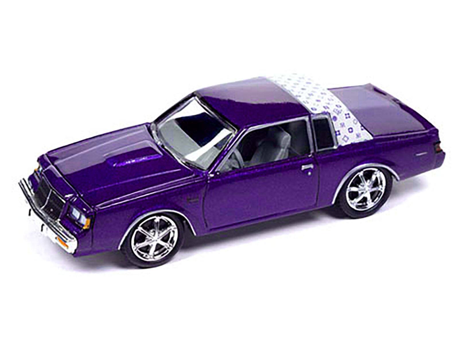 Angle. Johnny Lightning - 1987 Buick Regal T-Type Purple Metallic Limited Edition to 3600 pieces Worldwide 1/64 - Purple Metallic.
