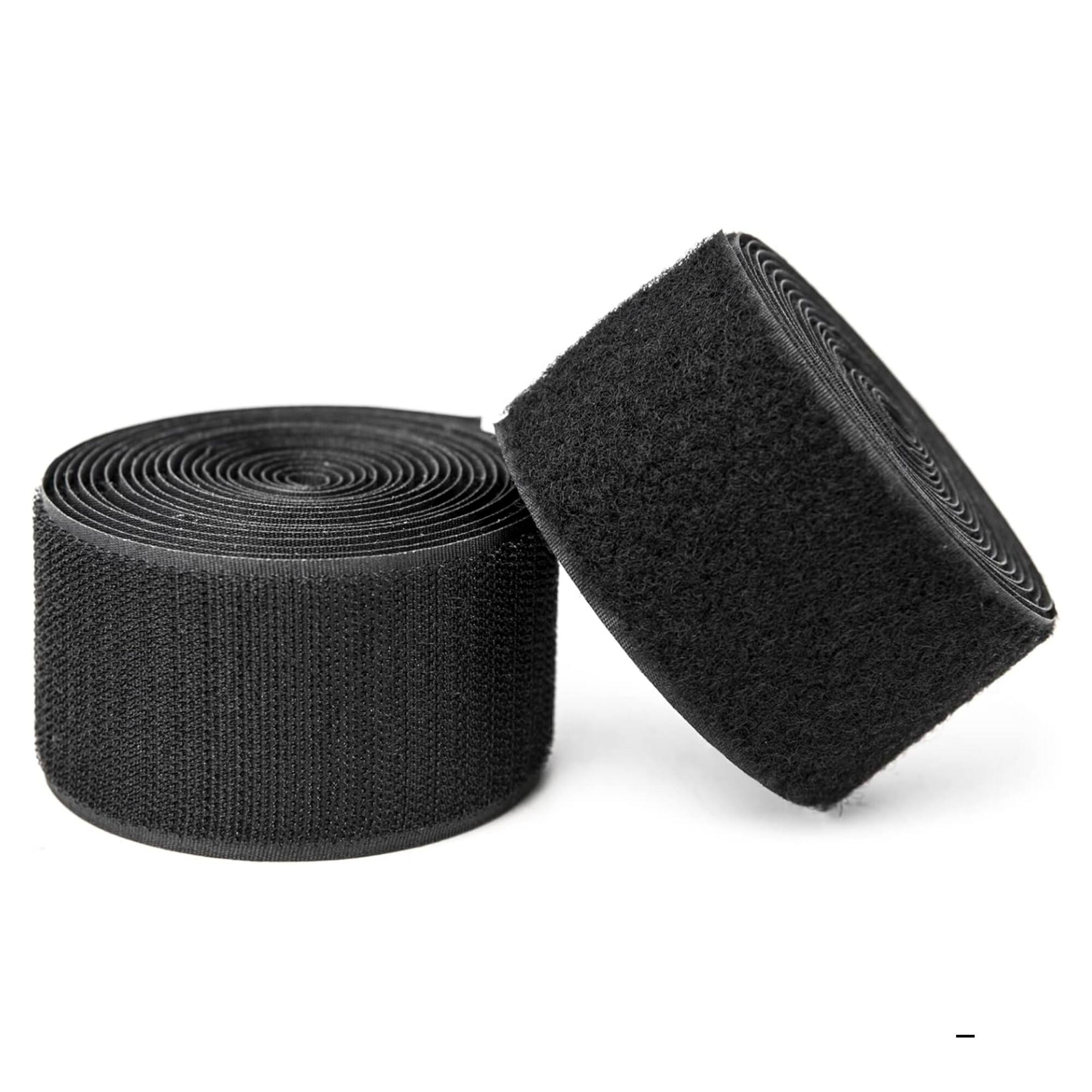 Alt View 8. Grizzly Supply - 4'x2" Adhesive Hook and Loop Roll 1/pk - Black.