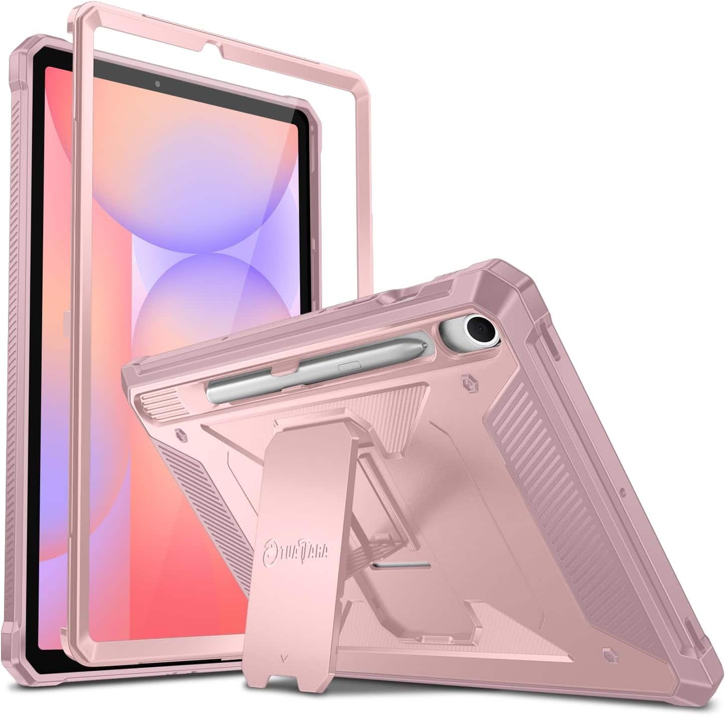 Fintie - Shockproof Case for Samsung Galaxy Tab S10 Lite/S10 FE/S9 FE/S9, Tuatara Rugged Hybrid Cover, Built-in Screen Protector - Rose Gold price history on PriceWatchPro
