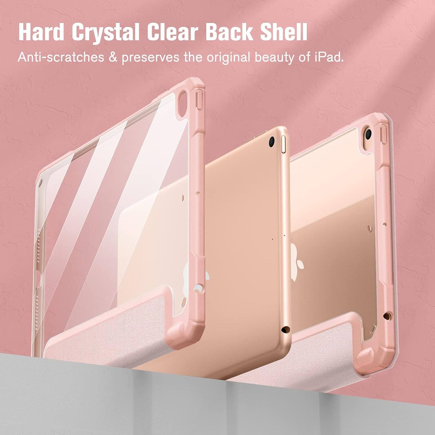 Hard Crystal Clear Back Shell  
Anti-scratches & preserves the original beauty of iPad.