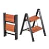 VEVOR - 2 Step Ladder, Folding Step Stool with Wide Anti-Slip Pedal and Comfort Handgrip, Lightweight 330 lbs Capacity Portable - Silver