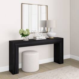 Plank+Beam - Grande Console Table (66in / 1680mm) - Black Wirebrush