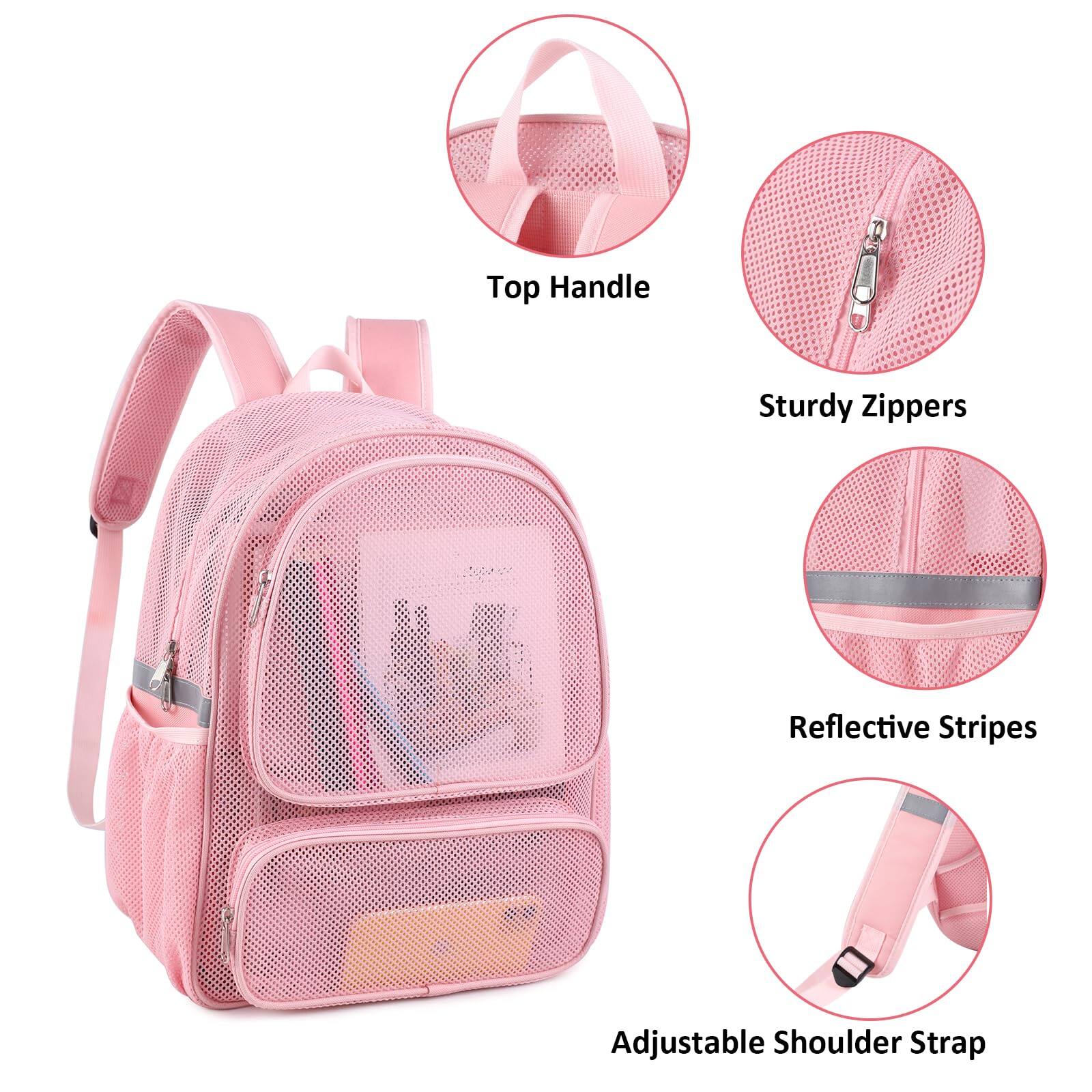 Top Handle  
Sturdy Zippers  
Reflective Stripes  
Adjustable Shoulder Strap