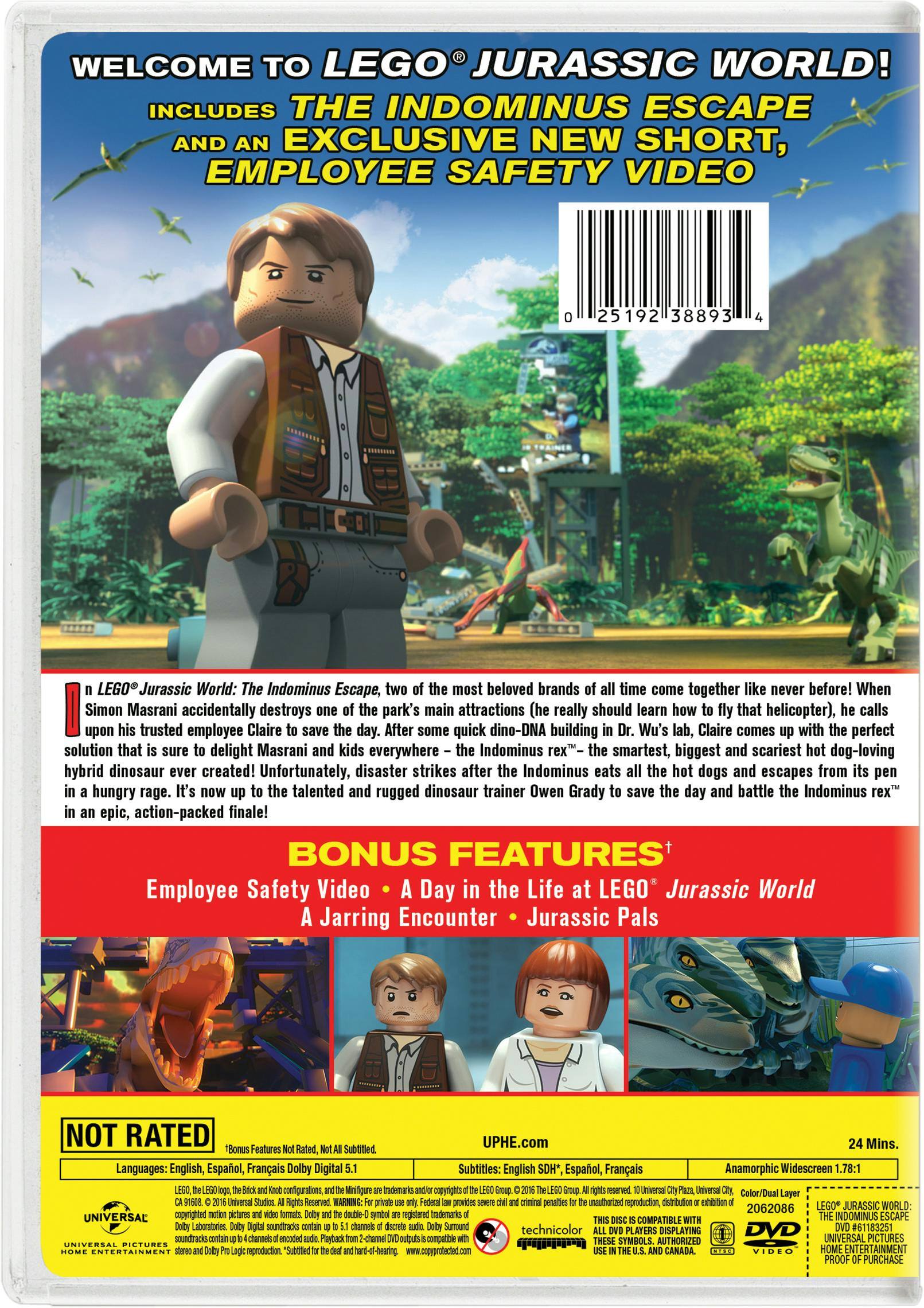 Angle. LEGO Jurassic World: The Indominus Escape [DVD].