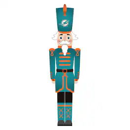 Fan Creations - Miami Dolphins 46" Nutcracker Leaner - Multicolor
