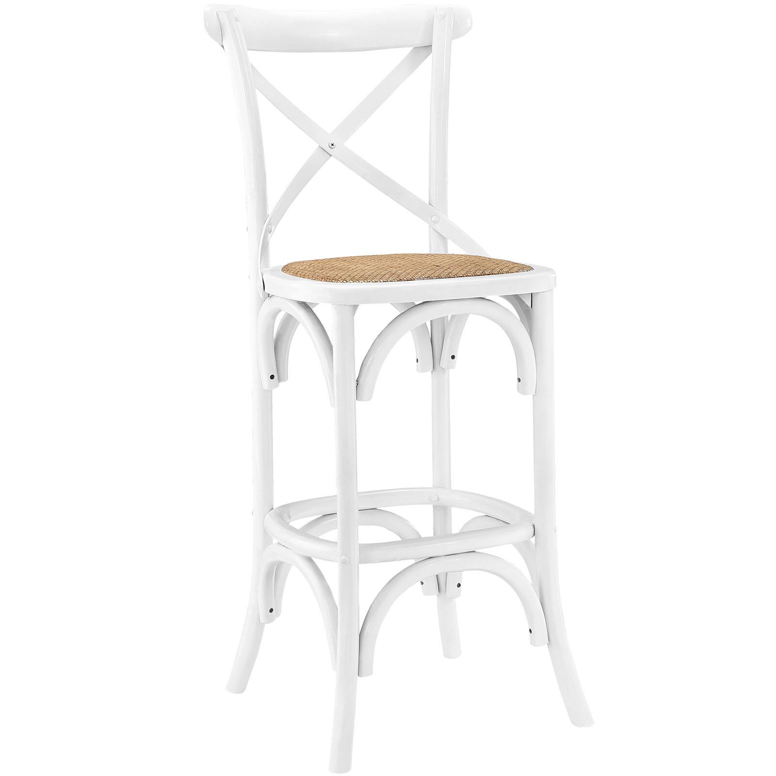 Angle. Modway - Gear Bar Stool by Modway - White.