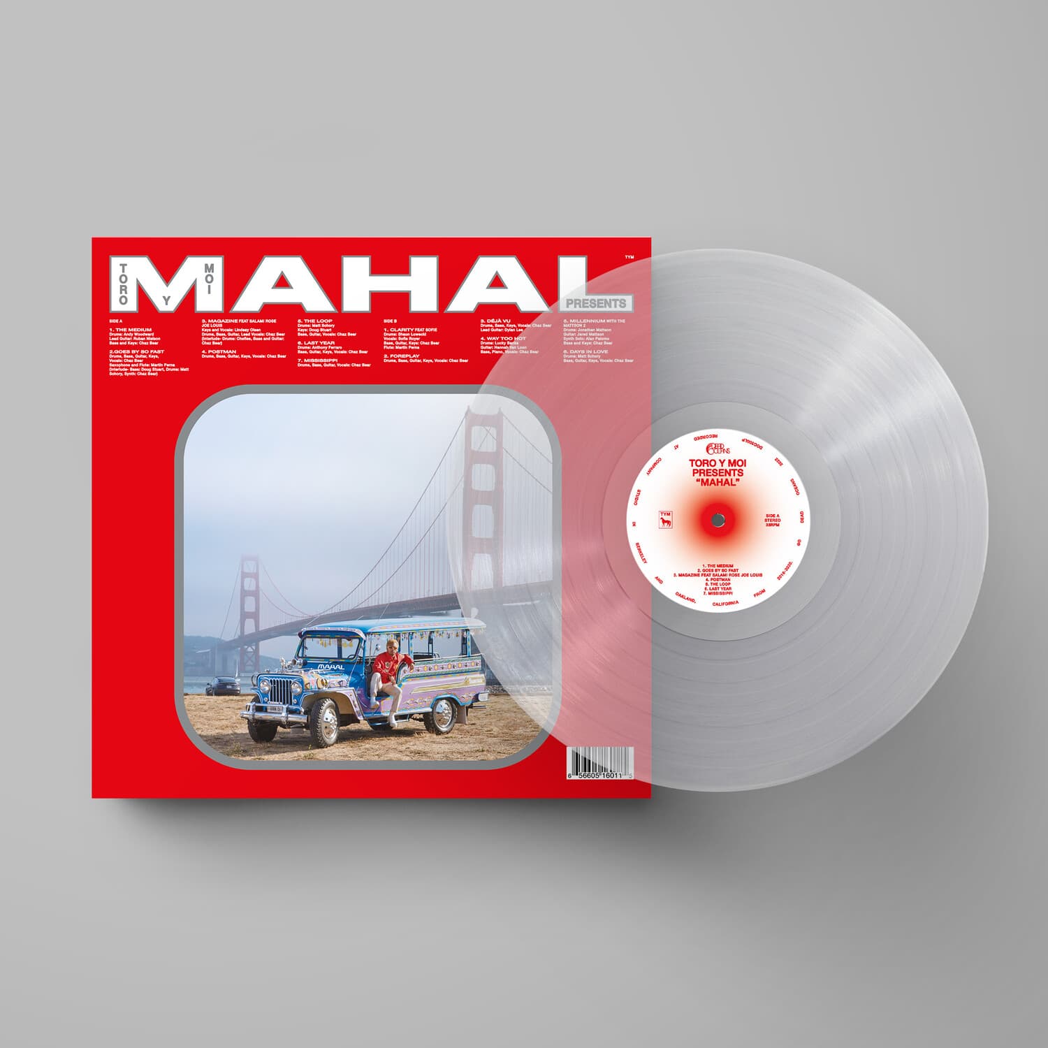 Toro y Moi - MAHAL - Crystal Transparent  - VINYL LP