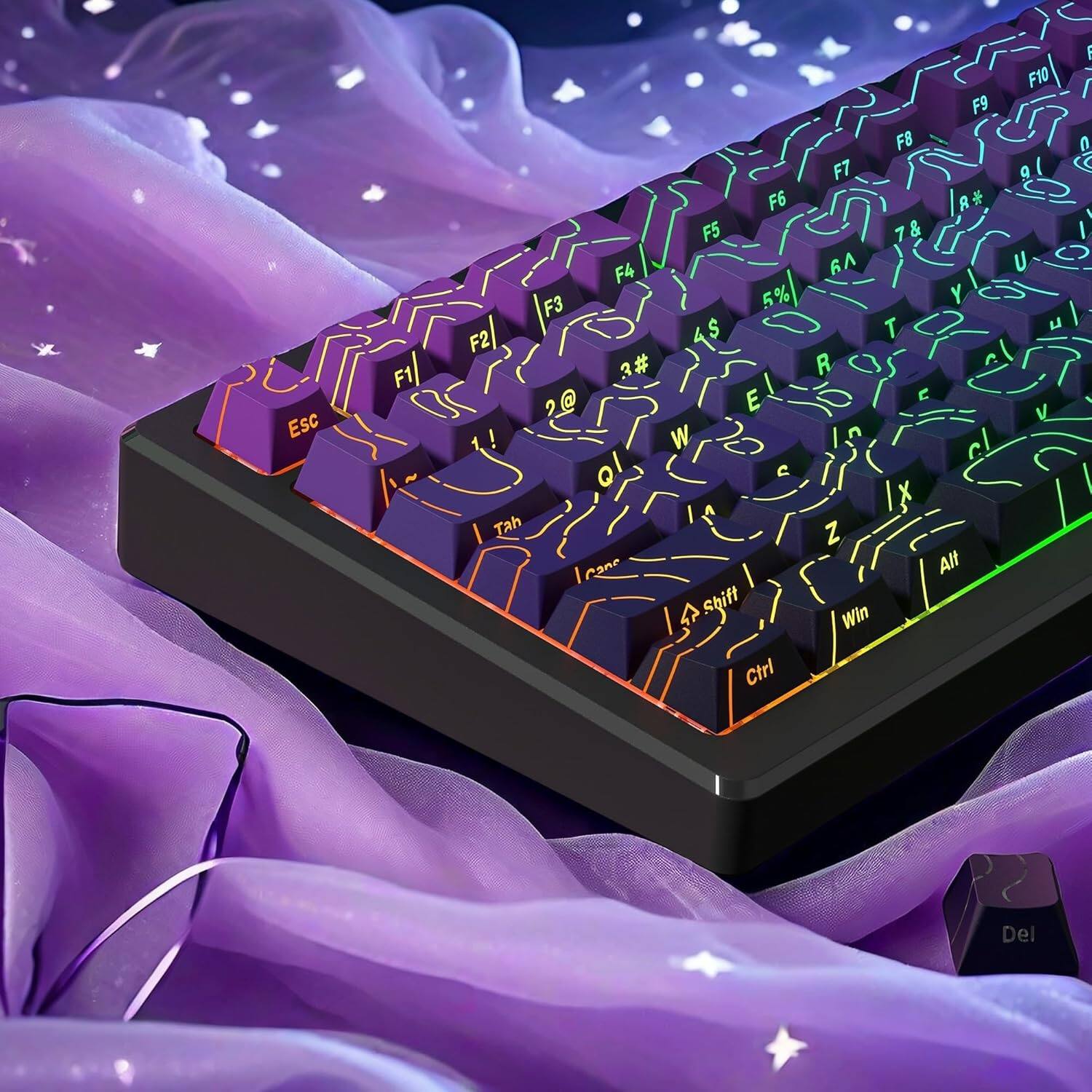 Esc F1 F2 F3 F4 F5 F6 F7 F8 F9 F10  
1! 2@ 3# 4$ 5% 6^ 7& 8* 9( 0)  
Q W E R T Y U I O P  
A S D F G H J K L  
Z X C V B N M  
Shift Ctrl Alt Win  
Del