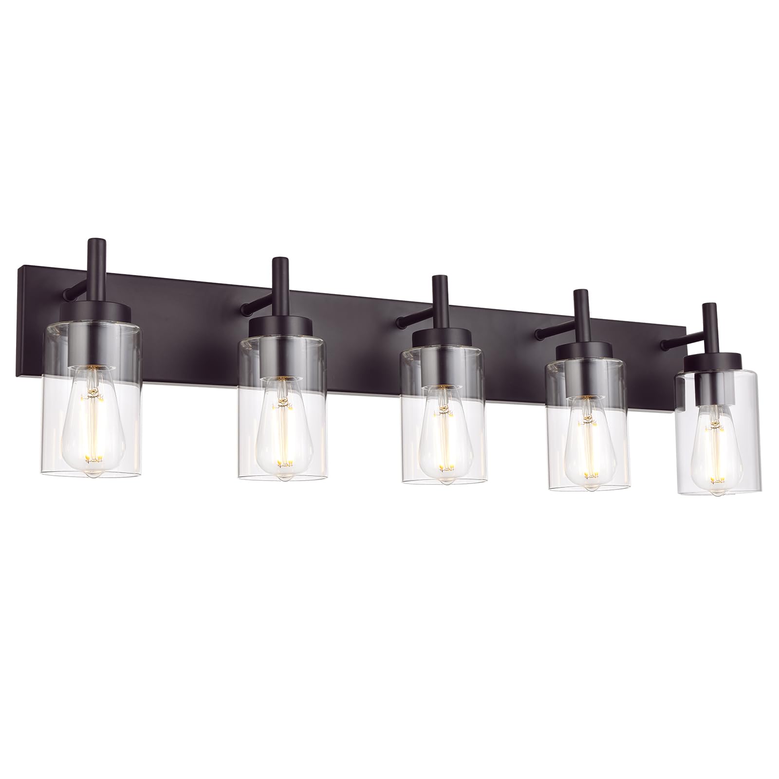 Front. Earthley Blooms - Lights Bathroom Vanity Light Fixture Oil Rubbed Bronze Sconces Wall Lighting Modern Industrial Indoor Mount - 5 Light.