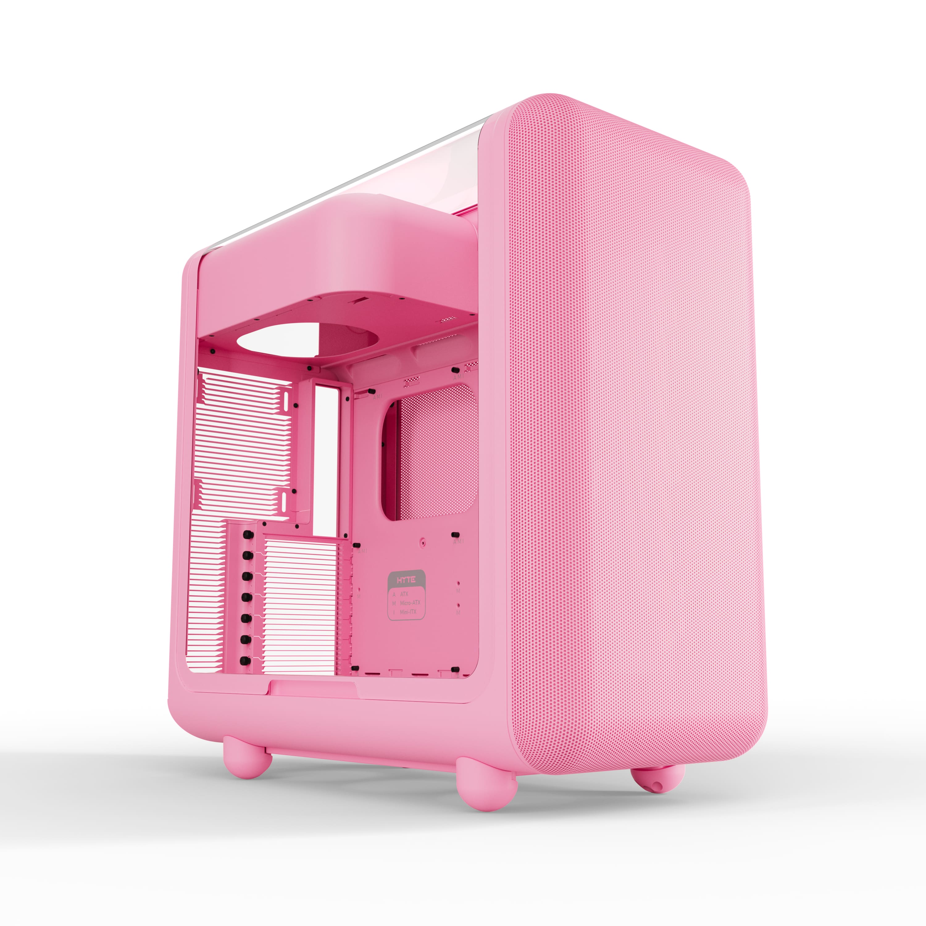 HYTE - X50 Modern Performance ATX Mid-Tower PC Gaming Case - Strawberry Milk