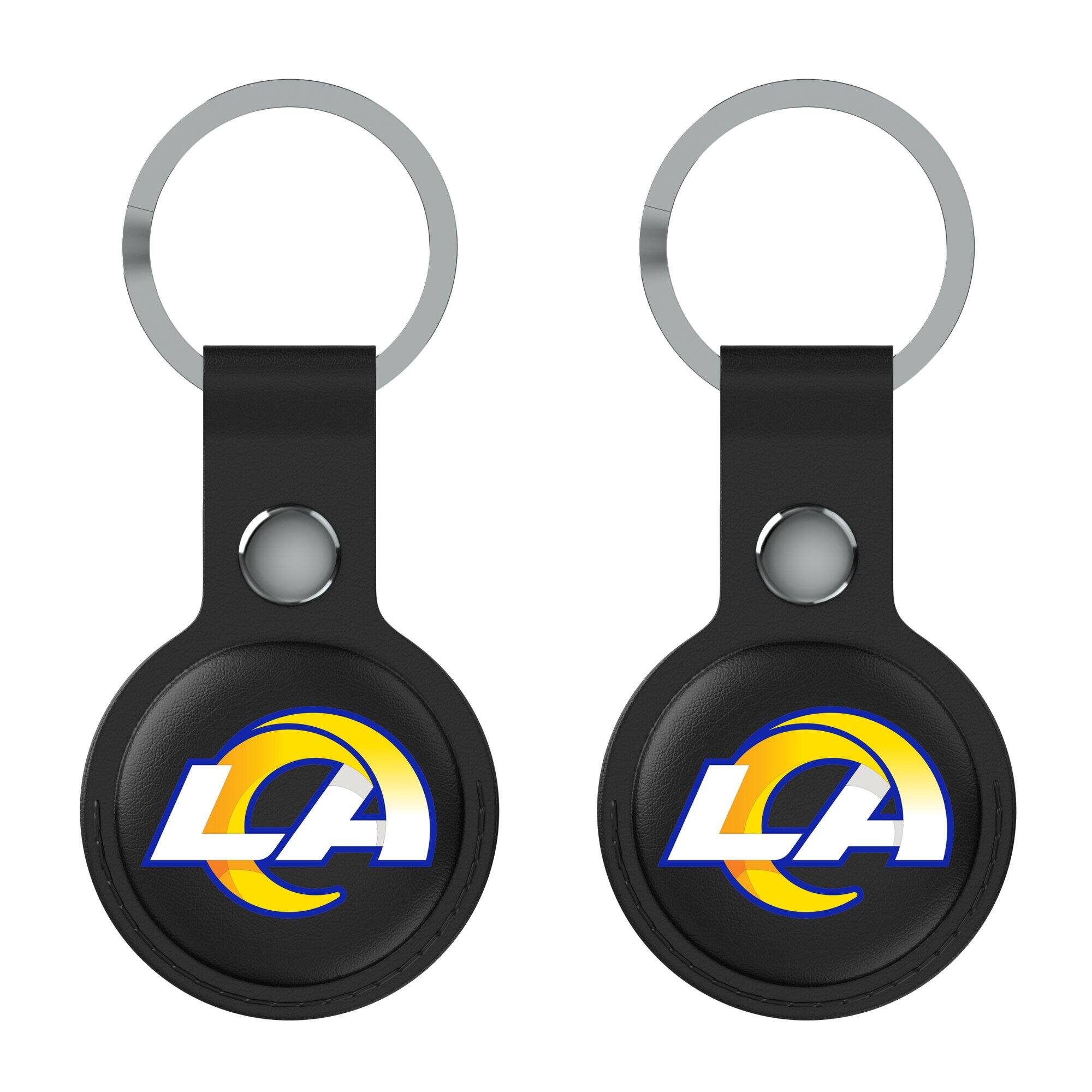 Keyscaper - Los Angeles Rams Two-Pack AirTag Holders - No Size - Black
