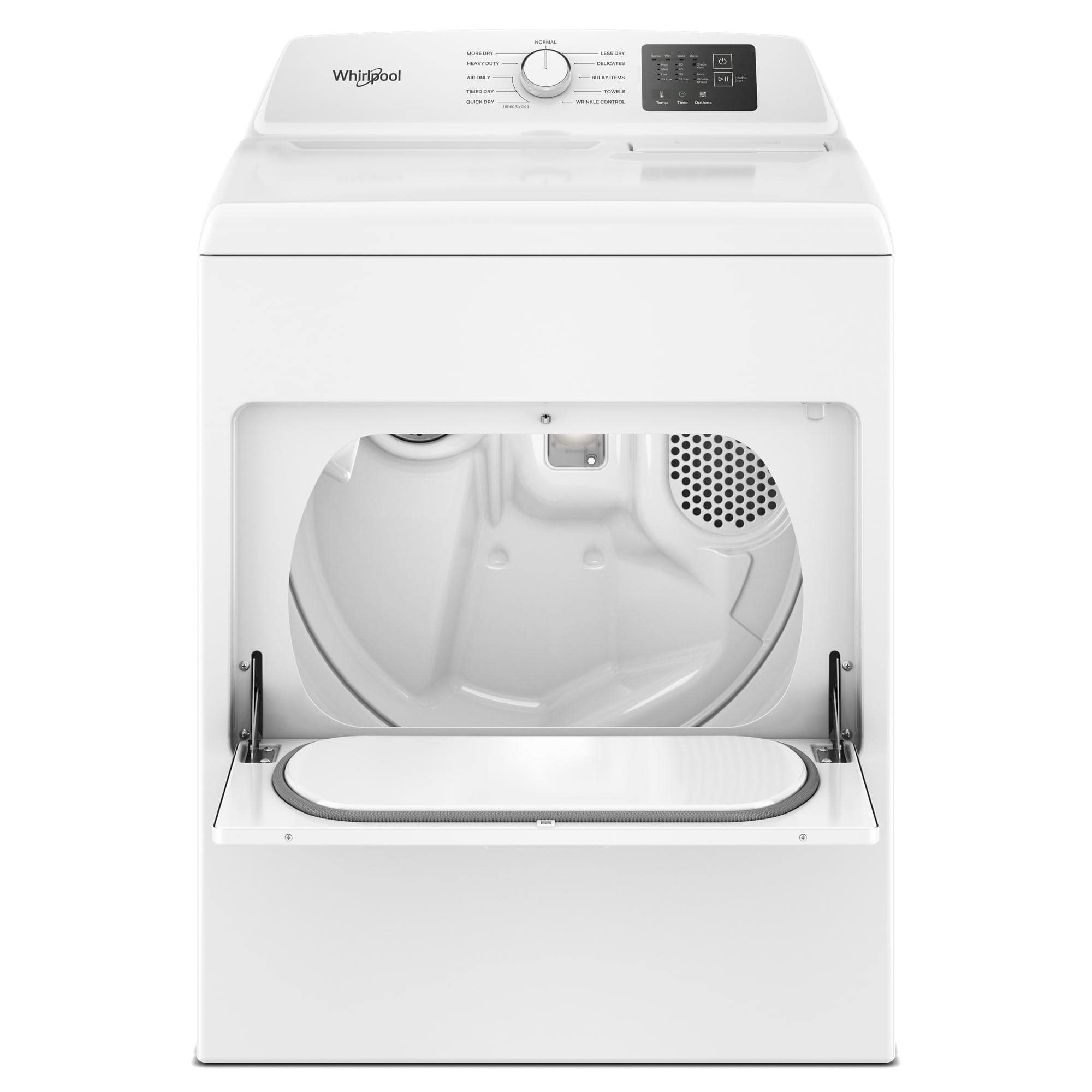 Alt View 9. Whirlpool - 7.0 Cu. Ft. Electric Dryer with AutoSensing and Wrinkle Shield - White.