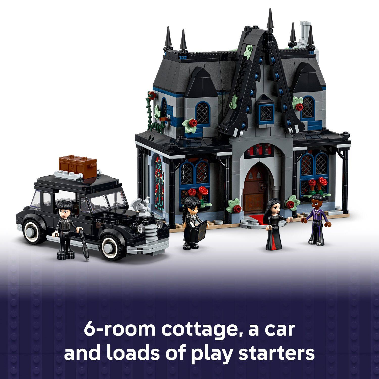 6-room cottage, a car and loads of play starters