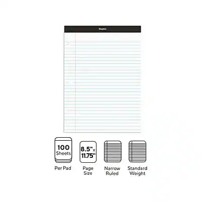Paper Notepad Staples Staples Notepad, 8.5