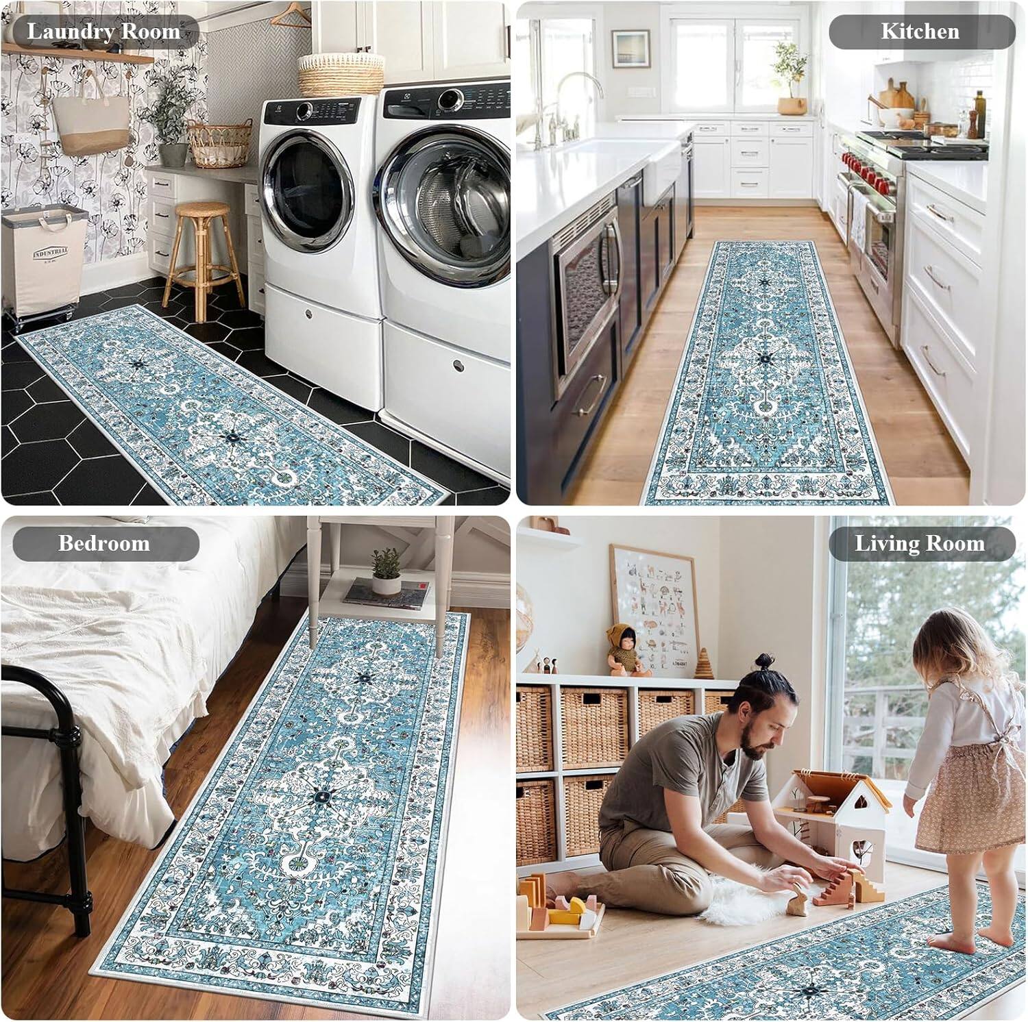 Laundry Room  
Kitchen  
Bedroom  
Living Room