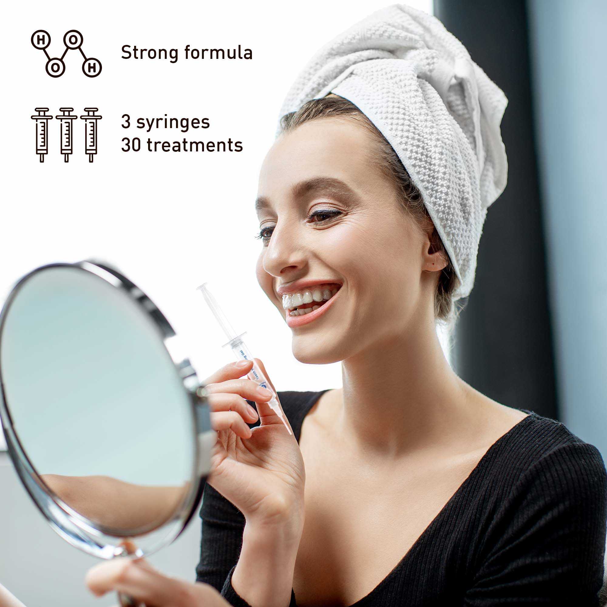 H O O H
Strong formula
3 syringes
30 treatments
