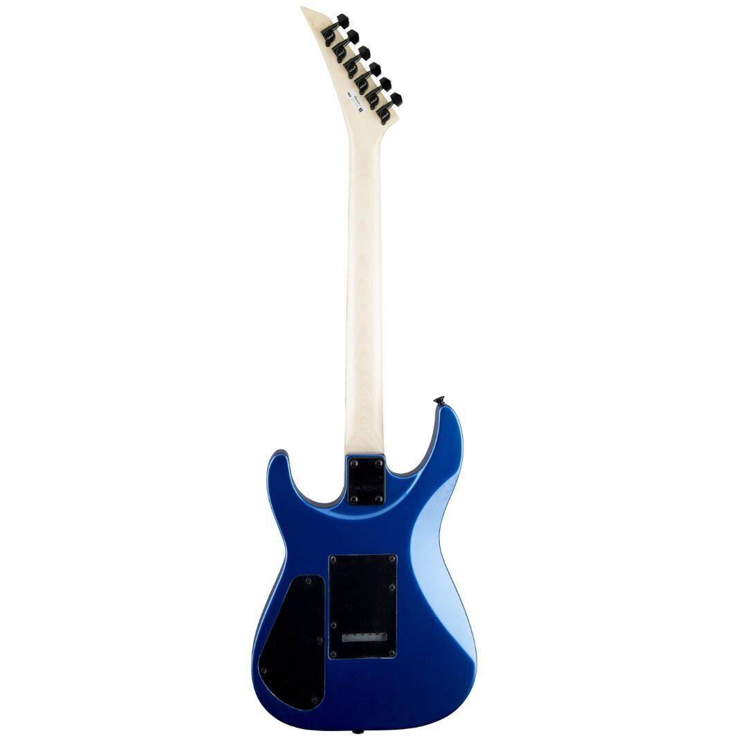 Left. Jackson - Jackson JS Series Dinky JS12, Metallic Blue Electric Guitar.