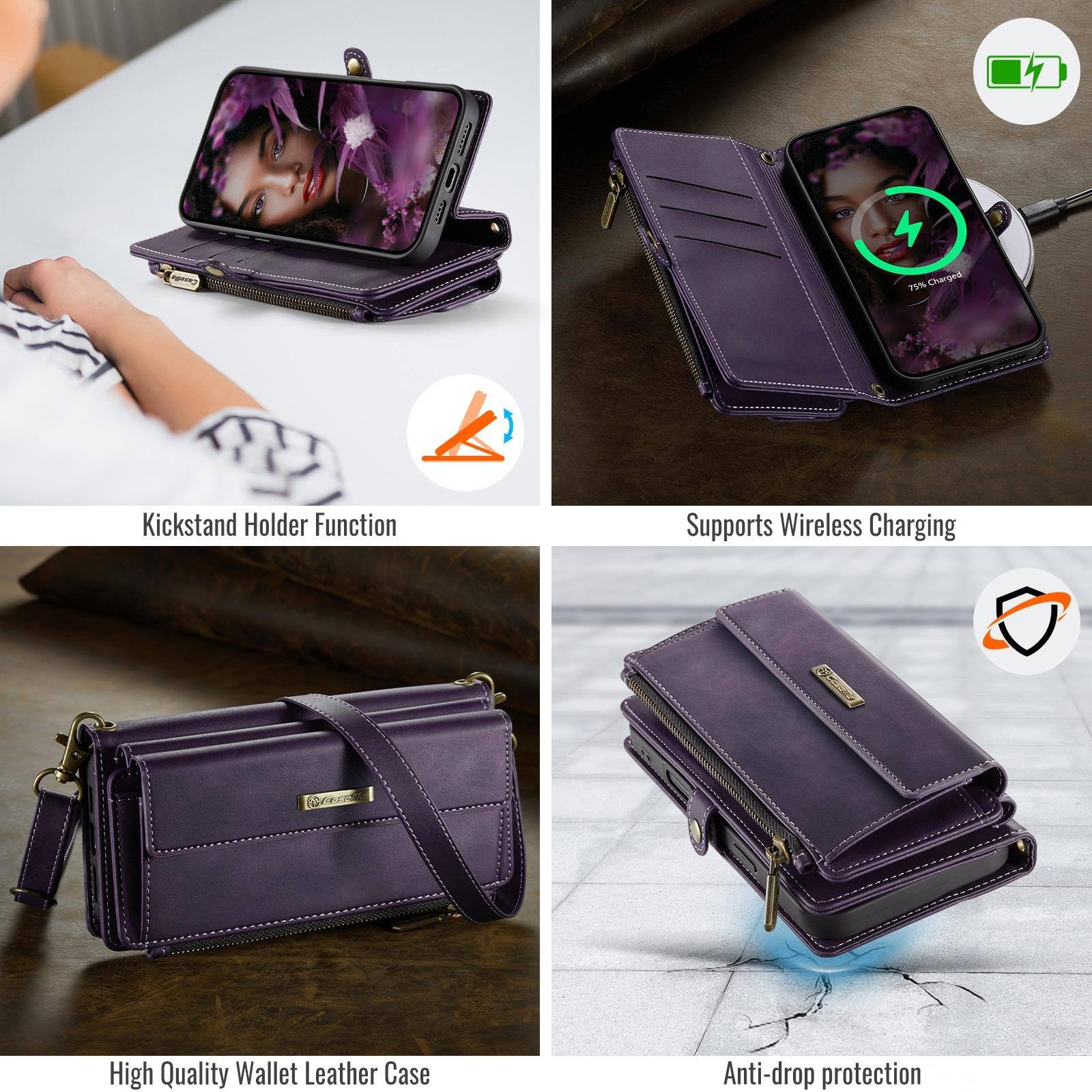 1
75% Charged
Kickstand Holder Function
Supports Wireless Charging
ESPAO
High Quality Wallet Leather Case
Anti-drop protection