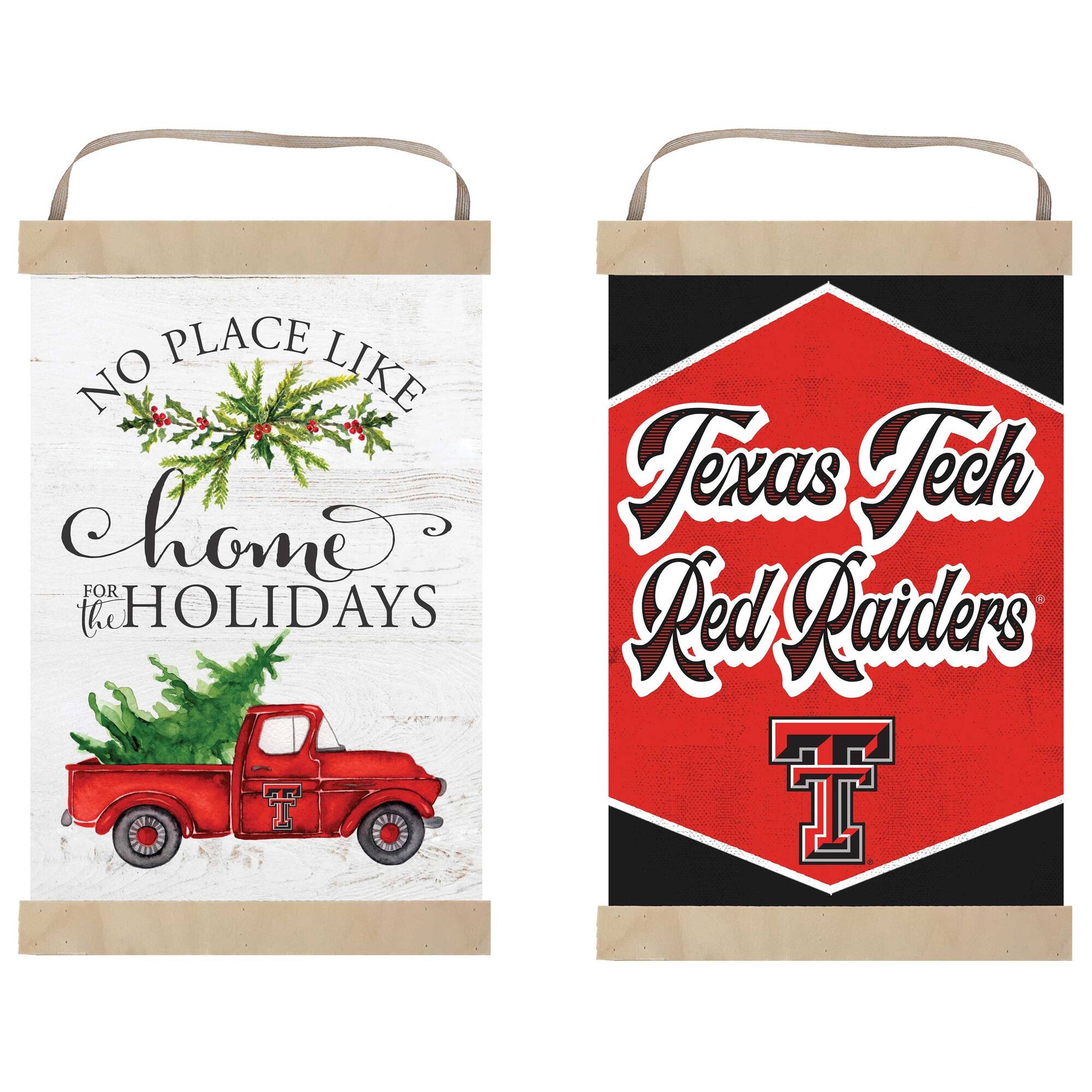 Jardine - Texas Tech Red Raiders 12" x 20" Reversible Banner Sign - White