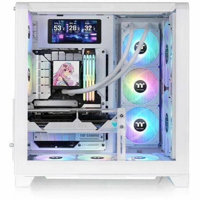 CPU: 53°C  
SPU: 28°C  
RAM: 32°C  

GPU: DEFORCE RTX  
Motherboard: TUF GAMING