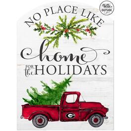 Jardine - Georgia Bulldogs 16'' x 22'' Holiday Marquee Sign - White