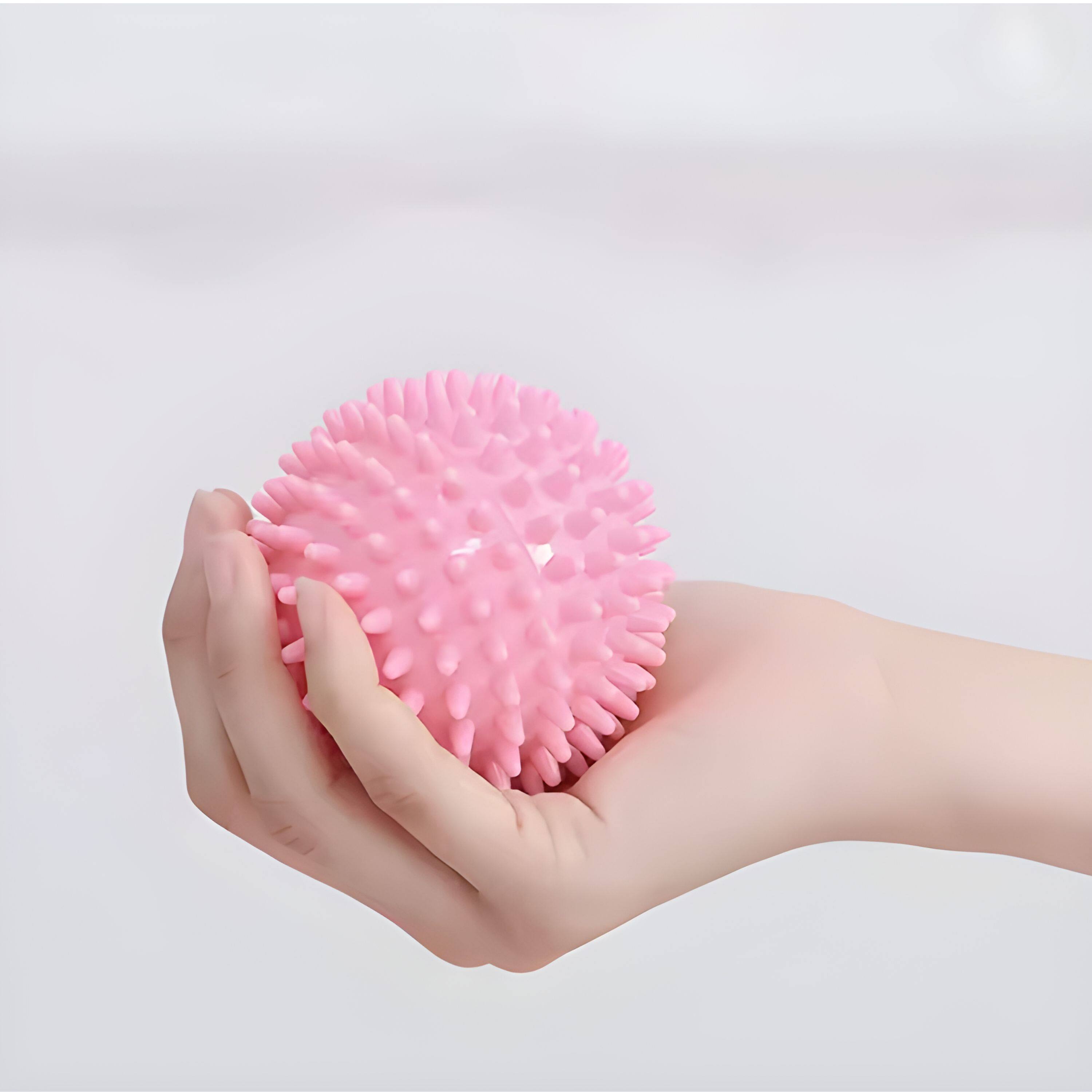 Angle. Kitcheniva - Round Massage Fascia Ball for Sore Muscles, Back Pain, Foot Pain, and Shoulder Relief, Pink, 2 Pcs.