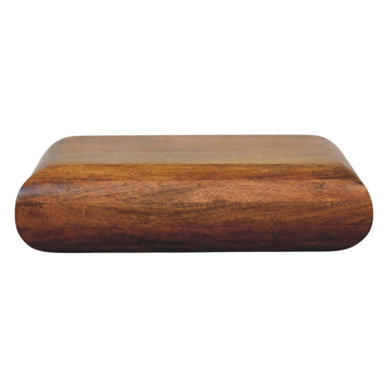 Front. Artisan Furniture - Artisan Furniture Solid Wood Solis Wall-Mounted Bedside - Brown.