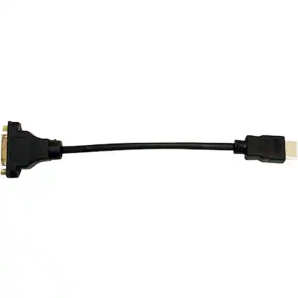 Front. Visiontek - VisionTek HDMI to DVI-D Adapter (M/F) - HDMI to DVI-D adapter - 1 x HDMI Male Digital Audio/Video - 1 x DVI-D Female - Black.
