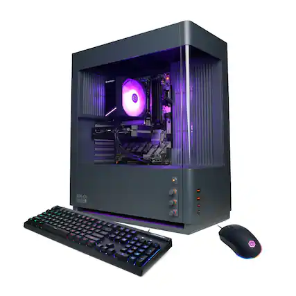 New! - CyberPowerPC - Gaming Desktop - Intel Core Ultra 5 225F - NVIDIA GeForce RTX 5060 8GB - 16GB DDR5 - 1TB PCIe 4.0 SSD Storage - Gray