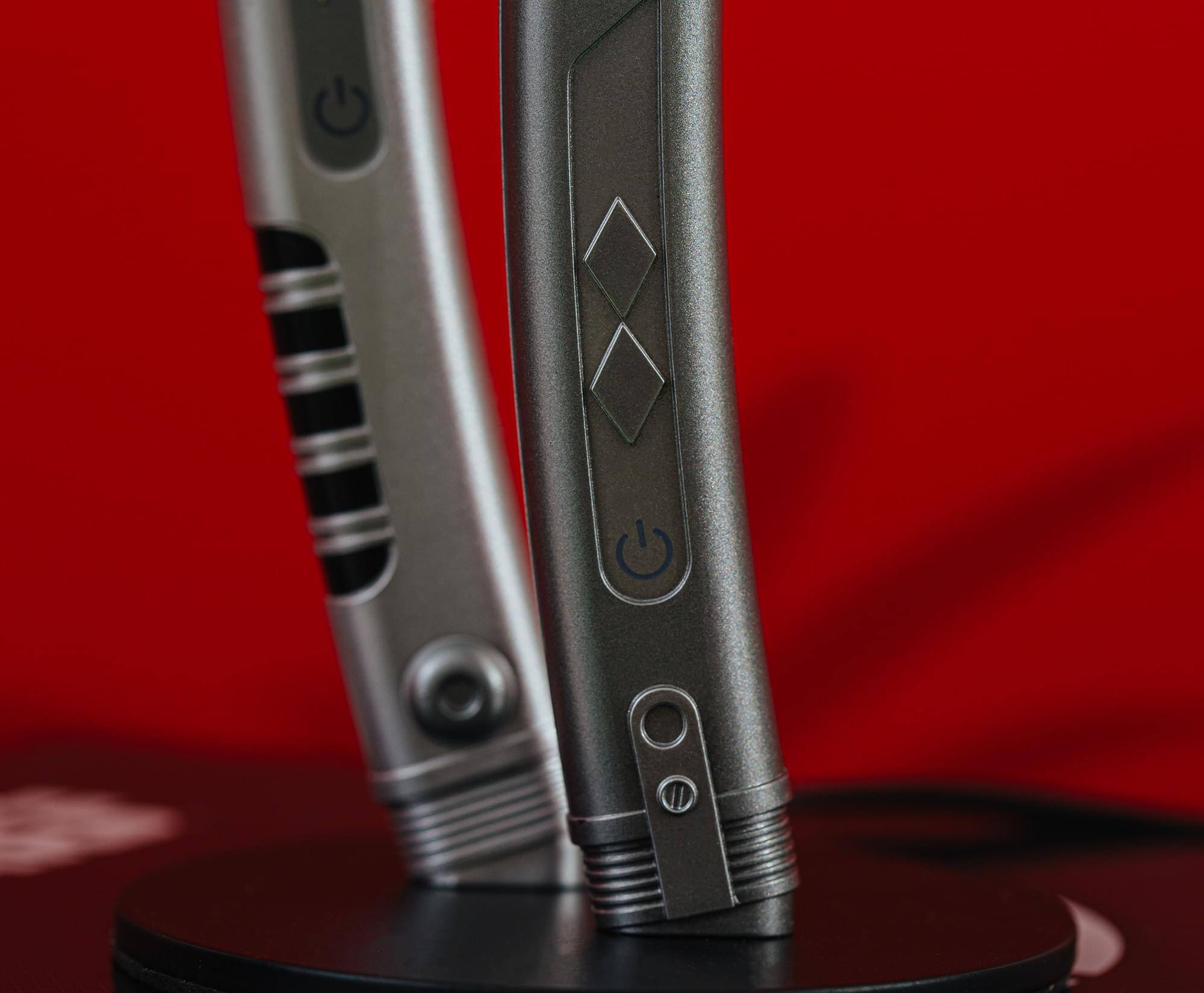 Alt View 5. Ukonic - Star Wars Ahsoka Tano White Dual Lightsabers 12-Inch Mini LED Mood Light - White.