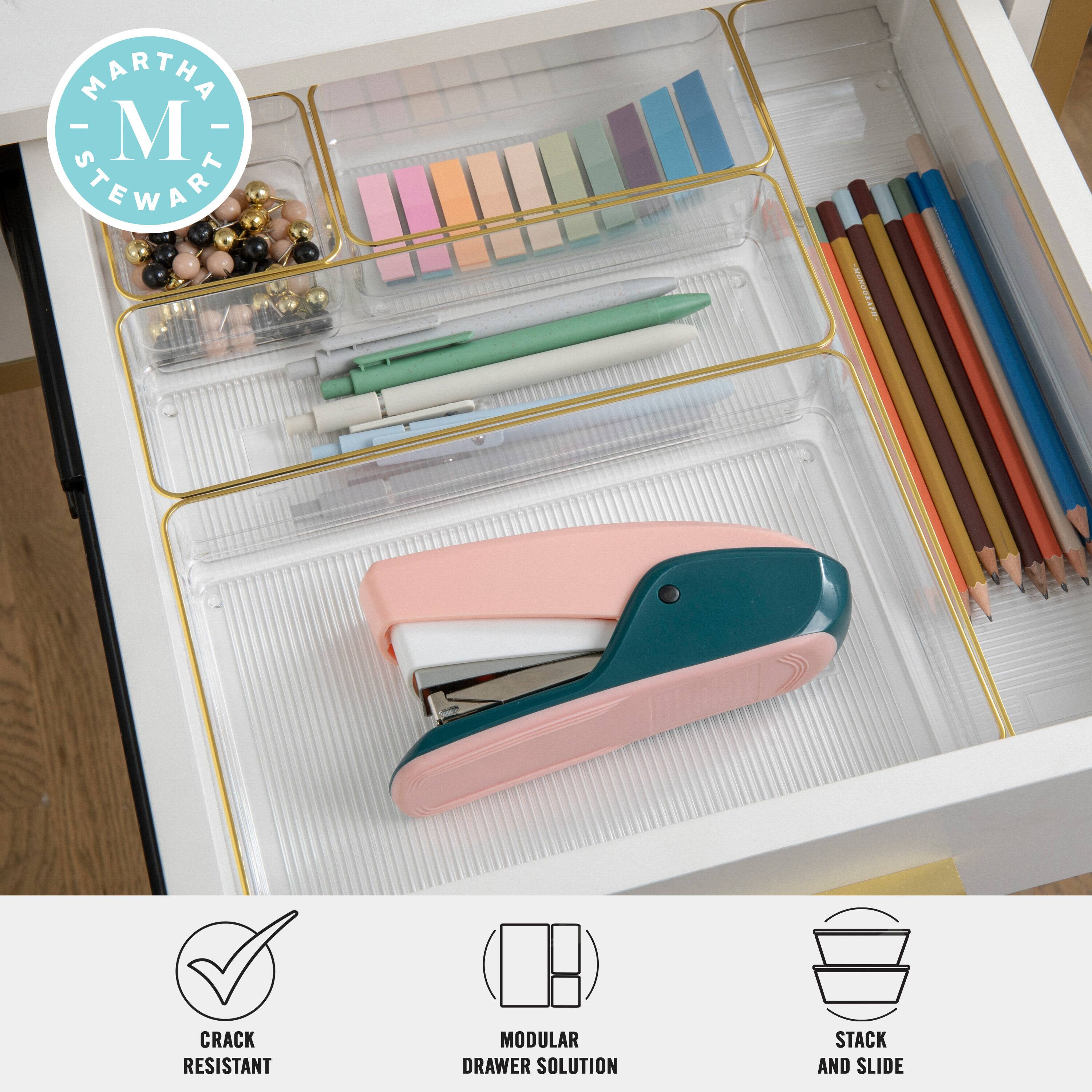 Martha Stewart Crack Resistant Modular Drawer Solution Stack and Slide