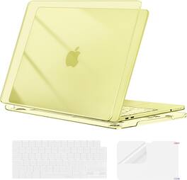 mosiso - For MacBook Neo Case 13 inch 2026 Release A3404 with A18 Pro Chip, Protective Hard Shell&Keyboard Cover&Screen Protector - Crystal Citrus