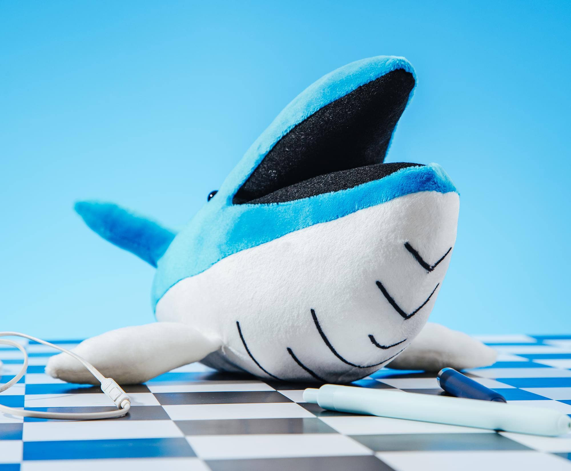 Alt View 3. Golden Bell Studios - Krilling Field: Big Blue Plush - Blue.
