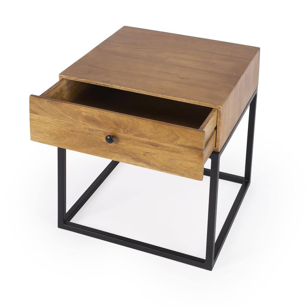 Alt View 3. Butler Specialty - Brixton Iron & Wood End Table - Multi-Color.