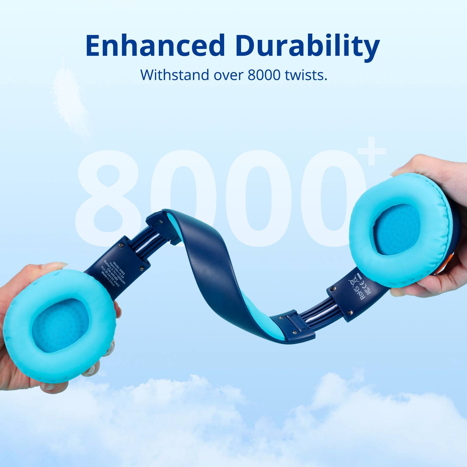 Enhanced Durability Withstand over 8000 twists. + 8000 dT I I I E I i I - OC a RoHS RECE.