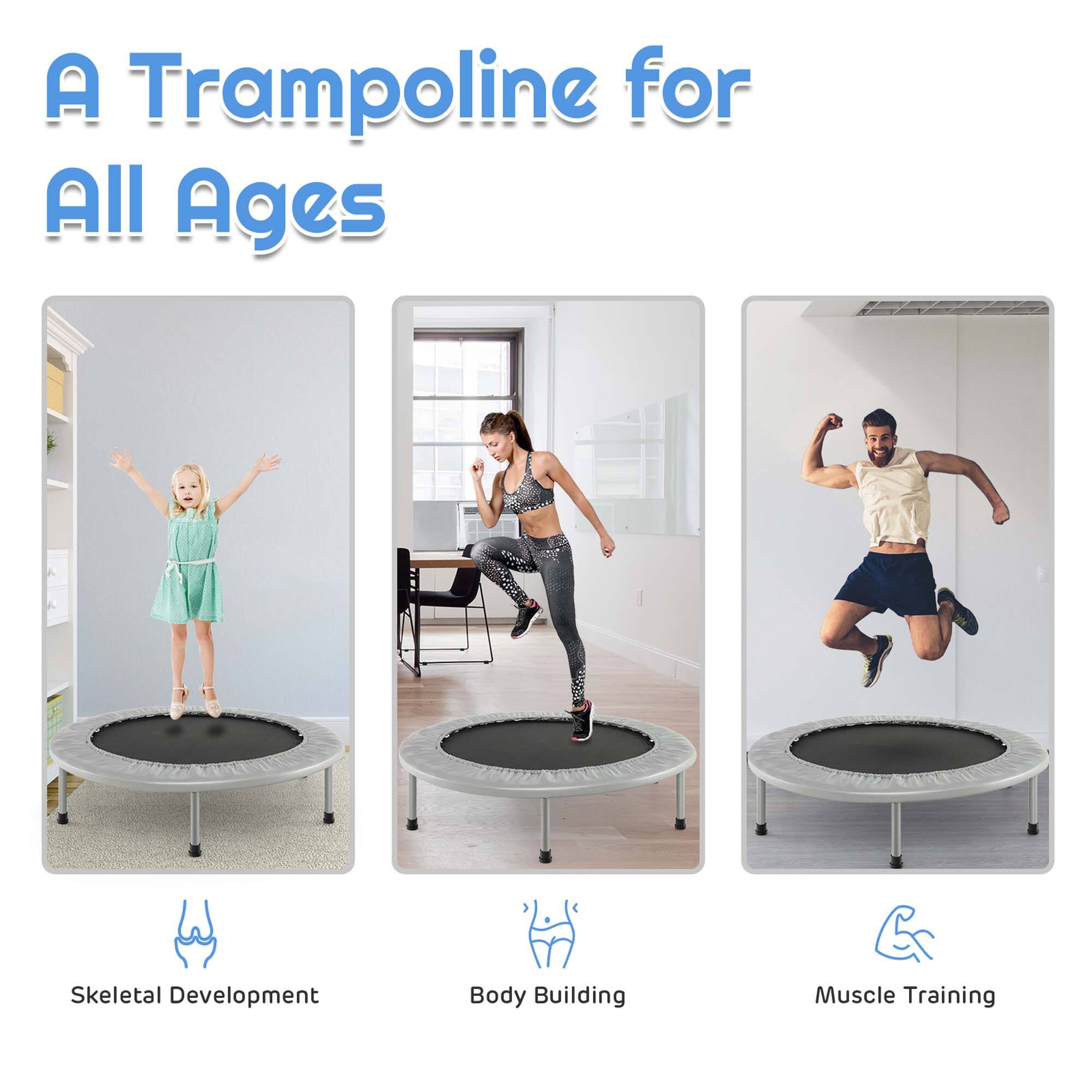 A Trampoline for All Ages

- Skeletal Development
- Body Building
- Muscle Training