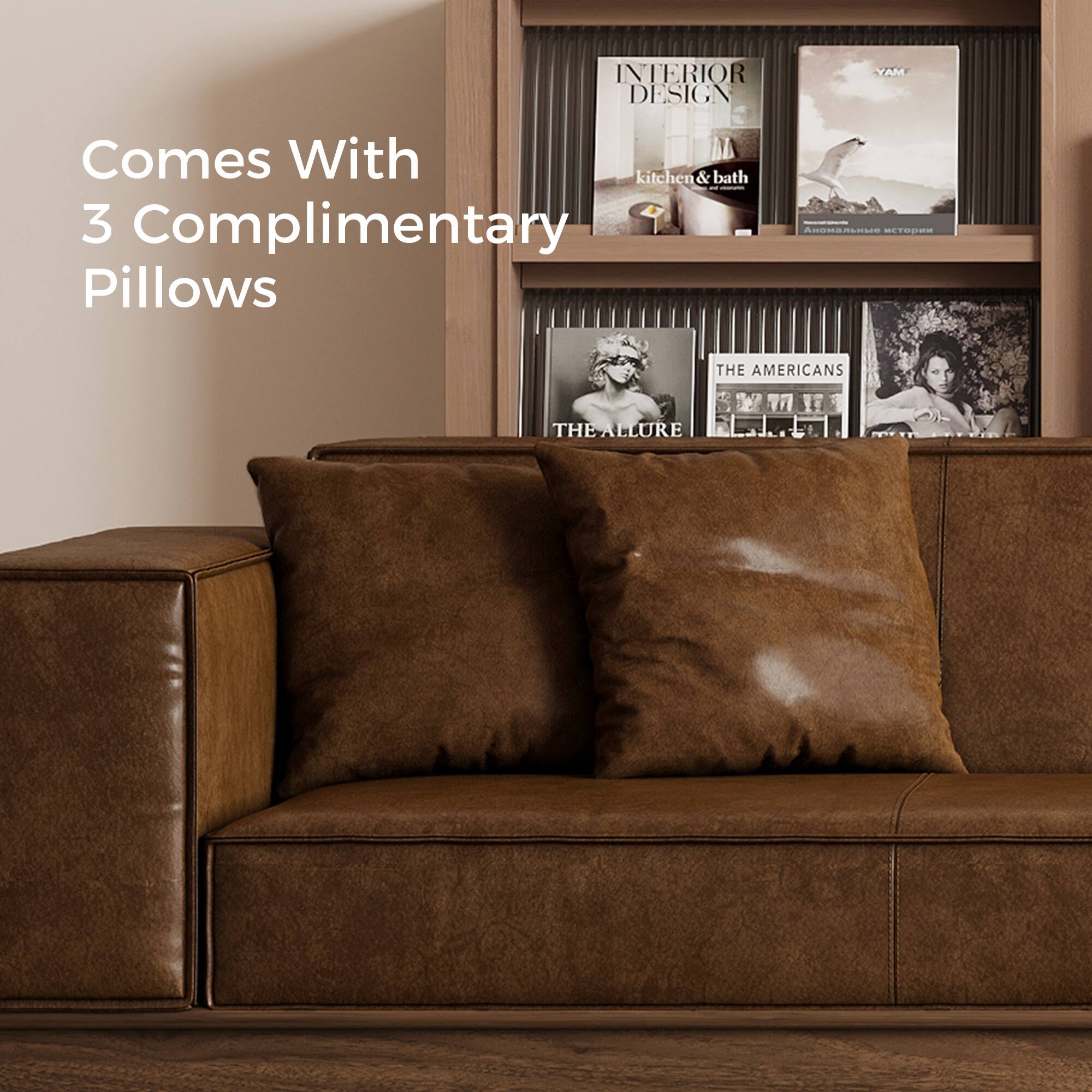 INTERIOR DESIGN  
kitchen & bath  

Comes With  
3 Complimentary Pillows  

THE AMERICANS  
THE ALLURE