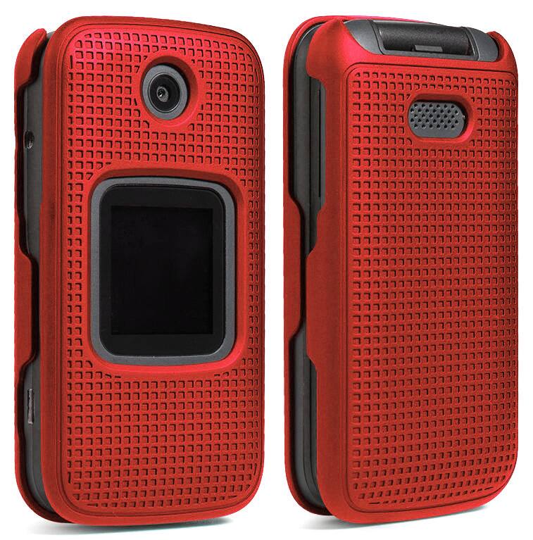 Nakedcellphone Hard Case for Alcatel Smartflip, Go Flip 3 (2019) Red ...