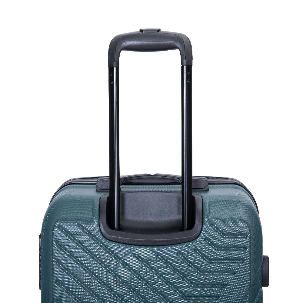 Alt View 4. Ropilly - Ropilly 3 Piece Luggage Set ABS Hard Shell Suitcase Set with Spinner Wheels Lightweight Travel Luggage Dark Green - Dark Green.