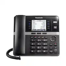 Panasonic
JOHN 12:00AM 12/31
JAMES MARY
DOROTHY THOMAS
DAVID LINDA
SUSAN RICHARD
MARIA Spd Dial
Calls Ph. Book Menu
4LINE
MAIL BOX 33
LINE1 LINE2 LINE3 LINE4 HOLD
1 2 3
4 5 6
7 8 9
* 0 #
DND MUTE
VOLUME + -
SP-PHONE