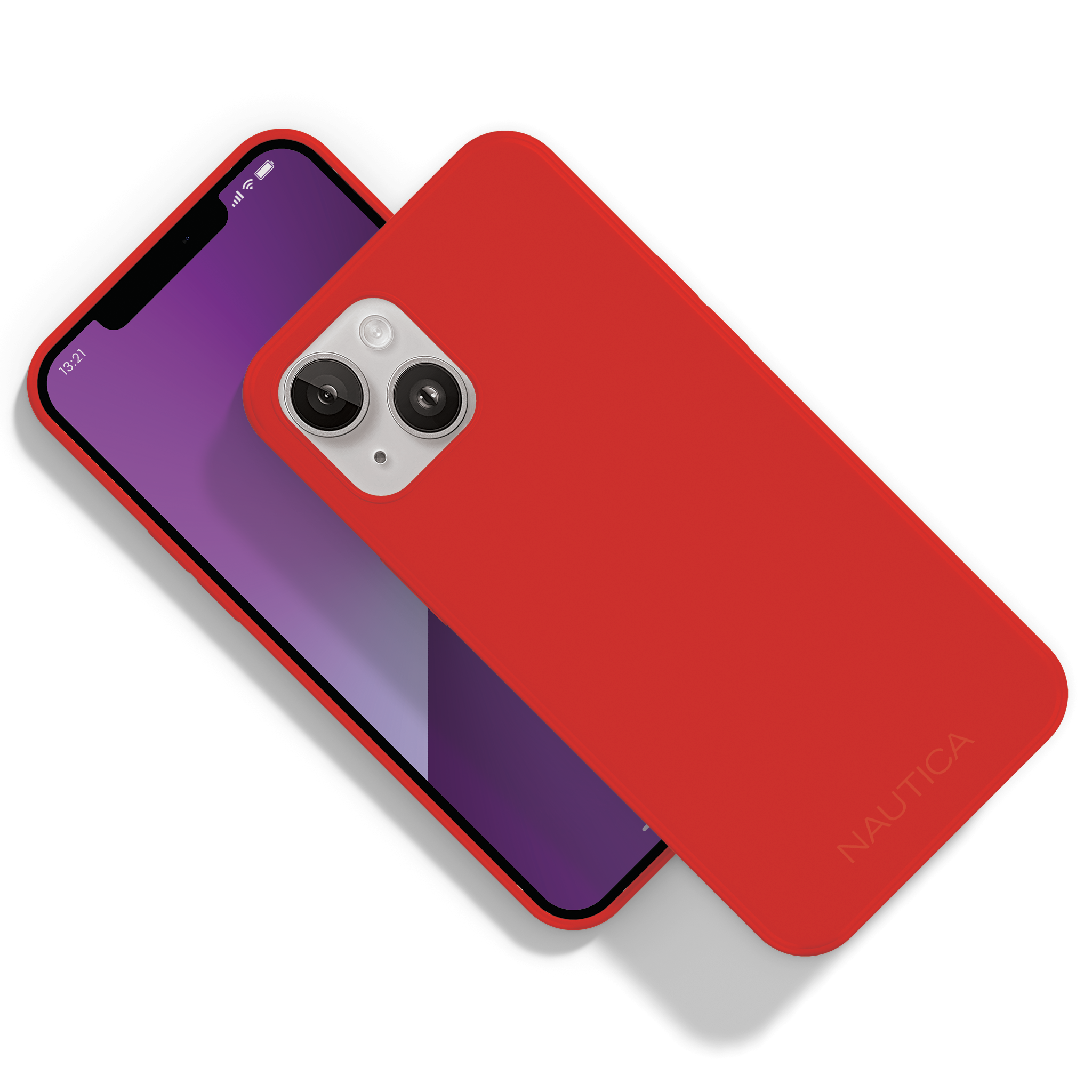 Nautica - Matte Phone Case for iPhone 14, Case with Ultra-Light, Slim Design, Anti-Scratch, Shockproof Protective Phone Cover - Red