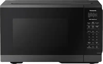 Panasonic
Auto More Less % Defrost 900W High Power
Popcorn (3 Levels)
Auto Reheat (1-7 Servings)
Auto Cook (C Levels)
Power Level (10 Levels)
Auto Defrost (lb/kg)
Serving/Weight
Quick 30 More Less
1 2 3
4 5 6
7 8 9
0
Cooking Timer
Clock Set
Stop/Reset Door Open Start
NN-SB44QS