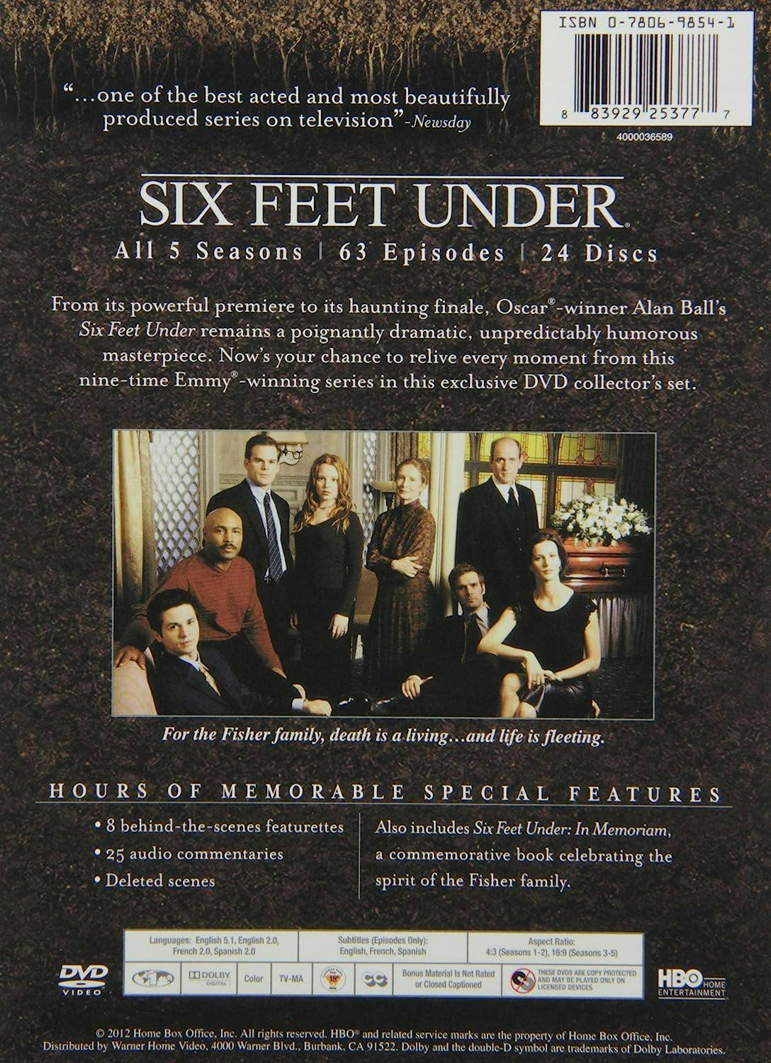 Back. Six Feet Under: Complete Series (DVD New Box Art) [DVD].