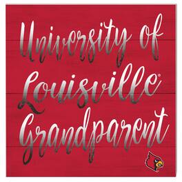 Jardine - Louisville Cardinals 10'' x 10'' Grandparent Plaque - Red