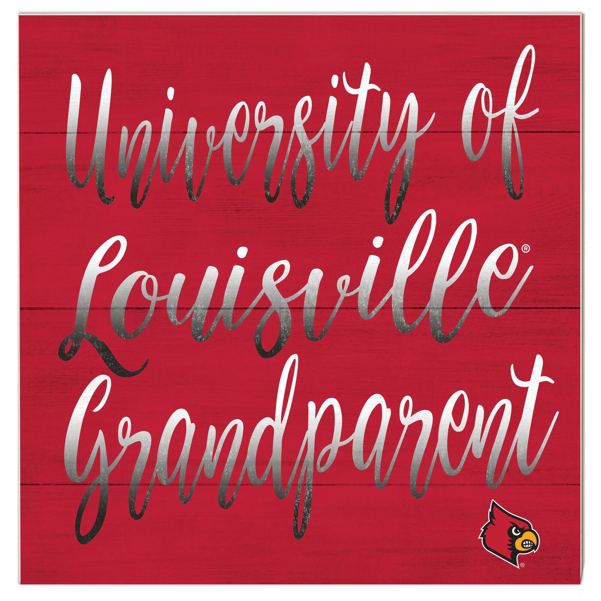 Louisville Cardinals 10'' x 10'' Grandparent Plaque