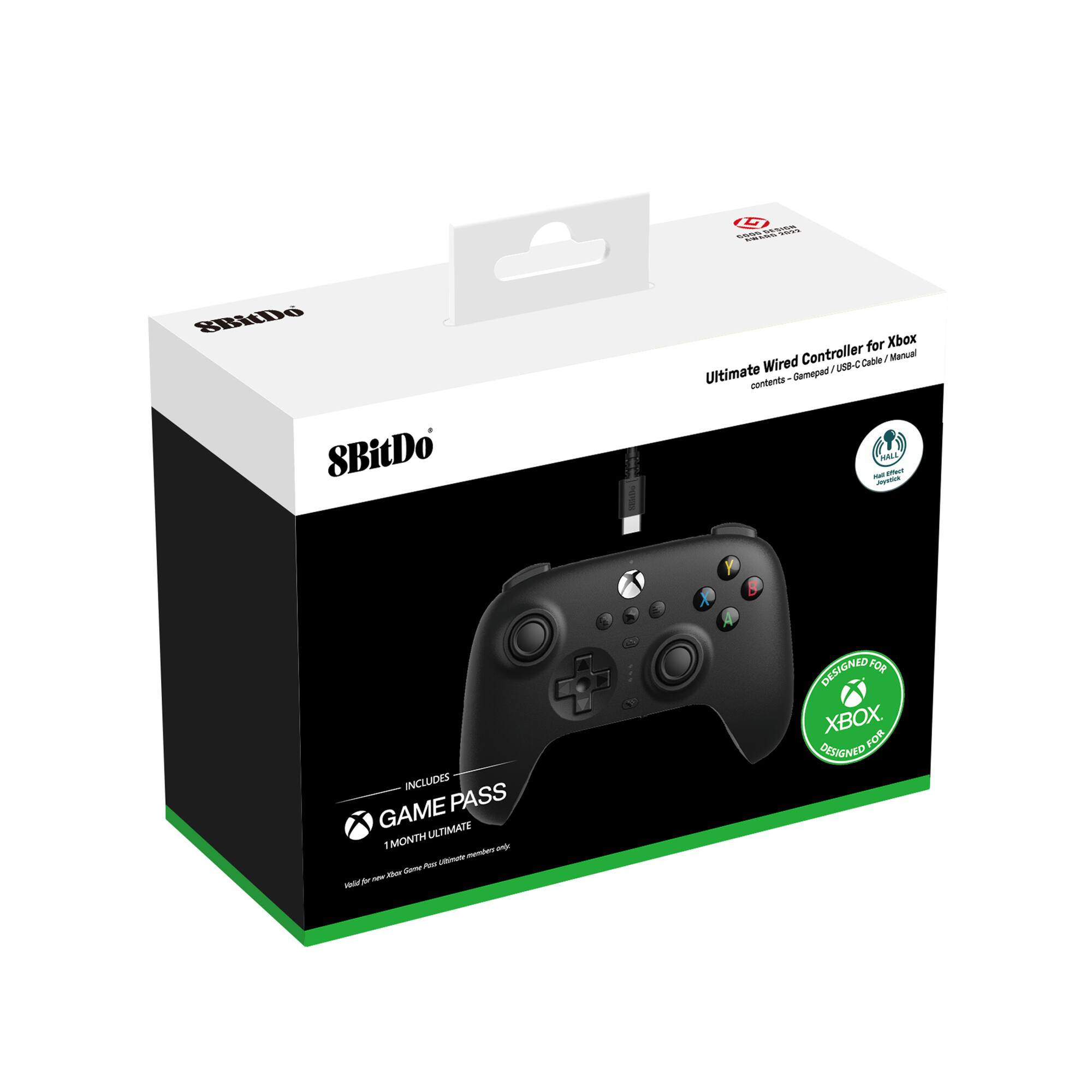 The text on the image reads: "Shilto Ultimate Street Fighter IV Wired Controller for Xbox 360 - Includes Game Pass Month Ultimate - Designed for Xbox 360."