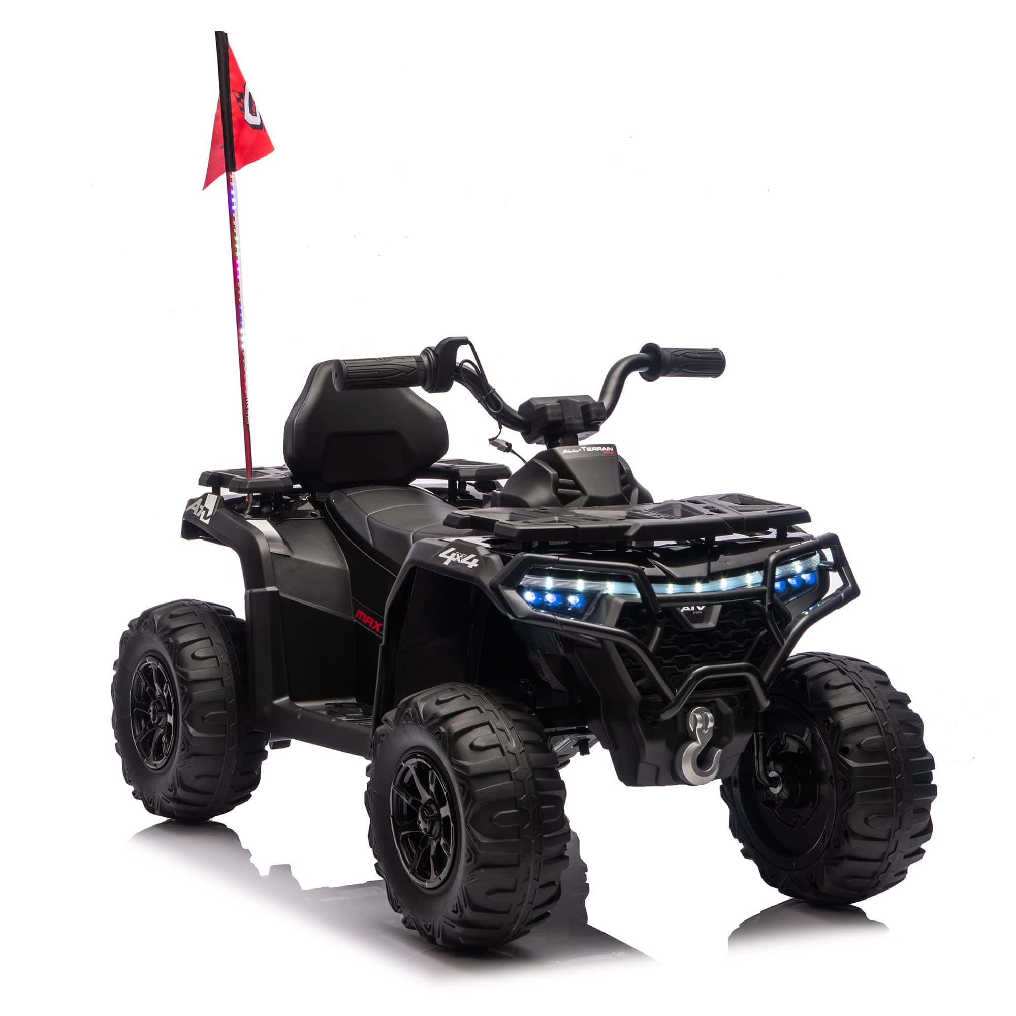 Boyel Living - 3+ 24V Kids Ride On UTV Twin 80W Motors - Black