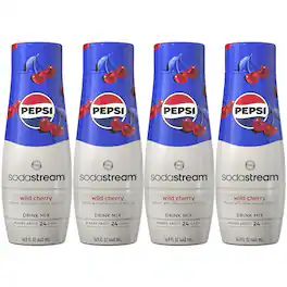 SodaStream - Pepsi Wild Cherry Drink Mix 4-Pack - Red
