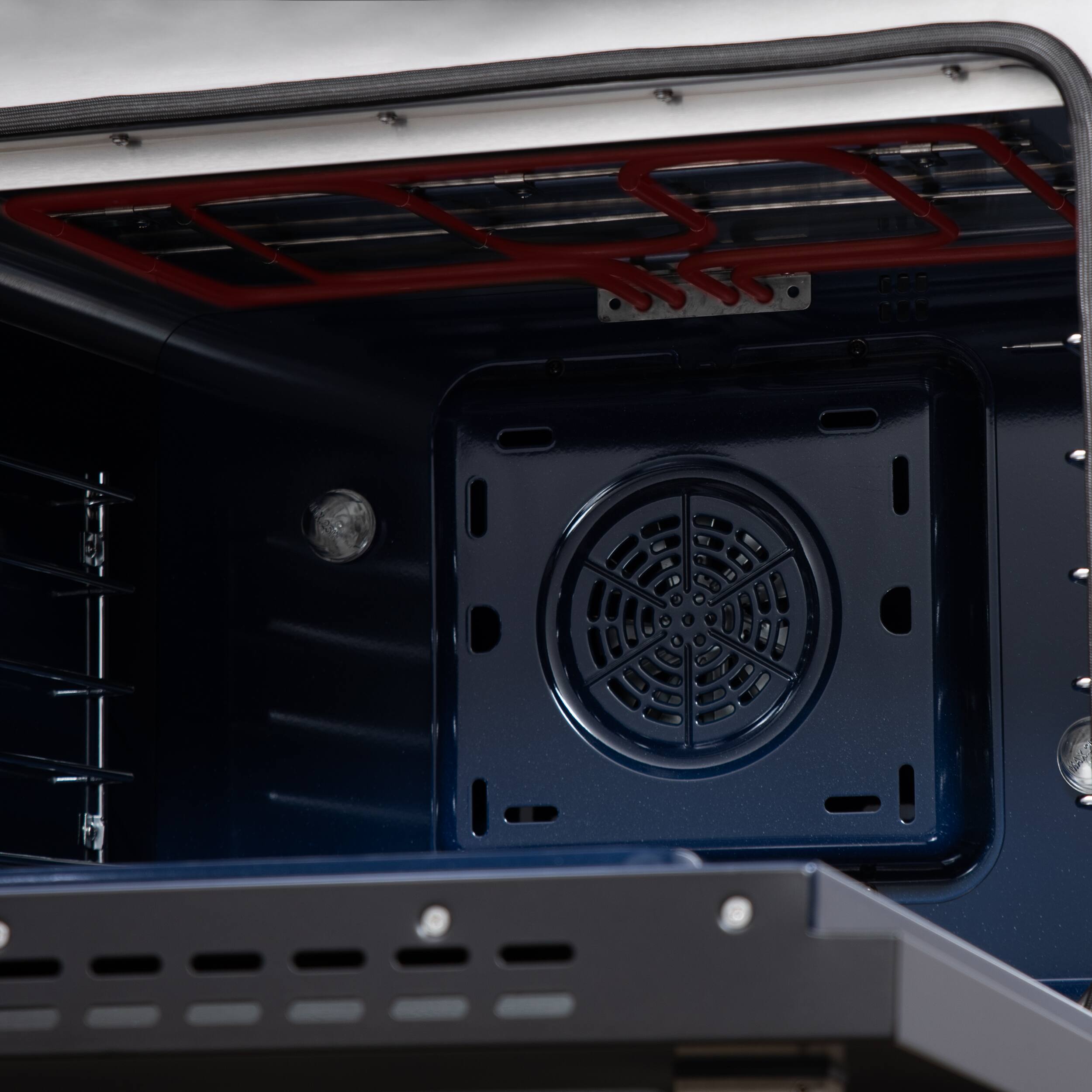 Alt View 11. Forno Appliances - Massimo 4.32 Cu. Ft. Freestanding Dual Fuel True Convection Range with Air Fryer Basket - Black.